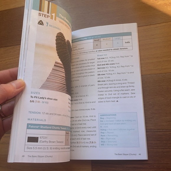 Vintage Patons Sock and Slipper Next Four Steps Knitting Pattern Book - Picture 5 of 7